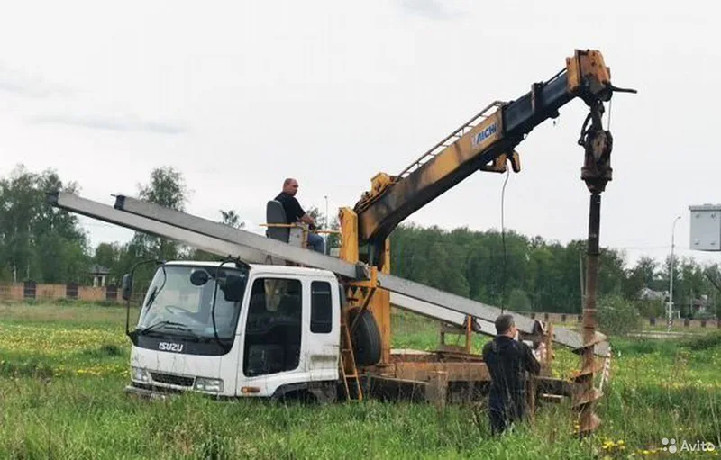 Аренда ямобура Установка столбов лэп Шпунт Бурение