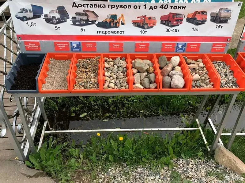 Аренда трактор, экскаватор, самосвал: песок щебень