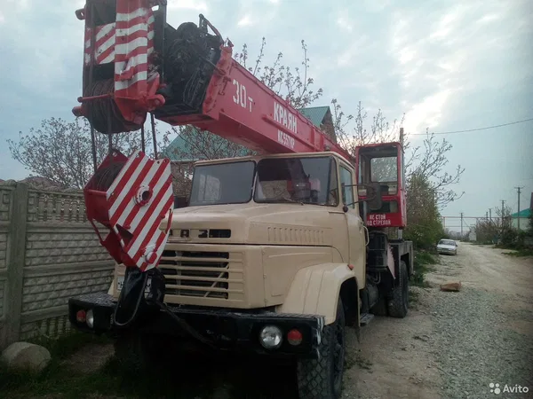 Услуги автокрана краз гп 30 тонн вылет стрелы 27м