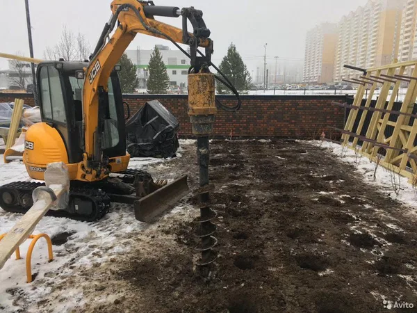 Ямобур гидромолот мини экскаватор Jcb миниэкскават