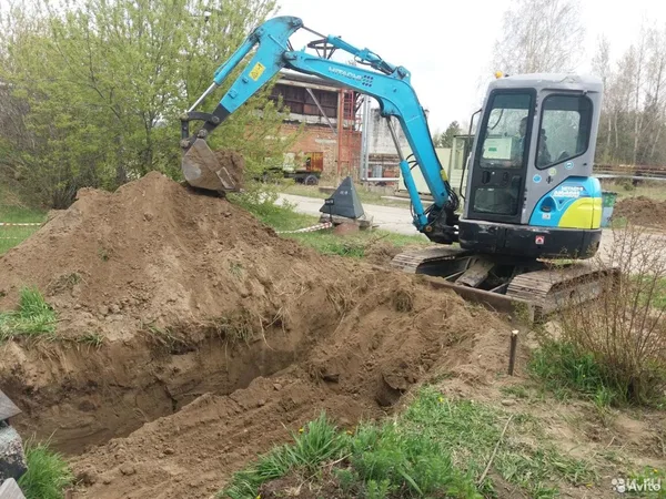 Аренда мини экскаватора, услуги мини экскаватора