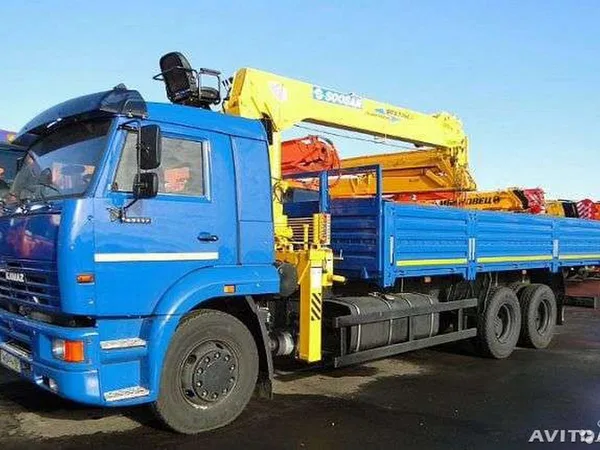 Кран борт 5-20 тонн, стрела 3-10 тонн