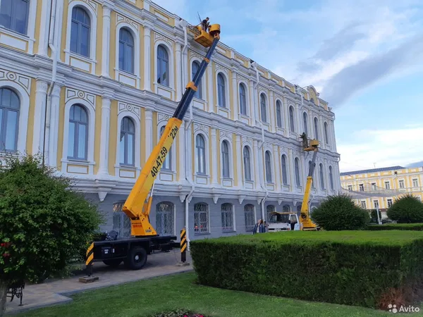 Аренда Автовышка 14-26 метров. Кран 25тн. Спил дер