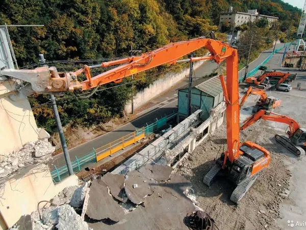 Аренда экскаваторов с удлиненной стрелой