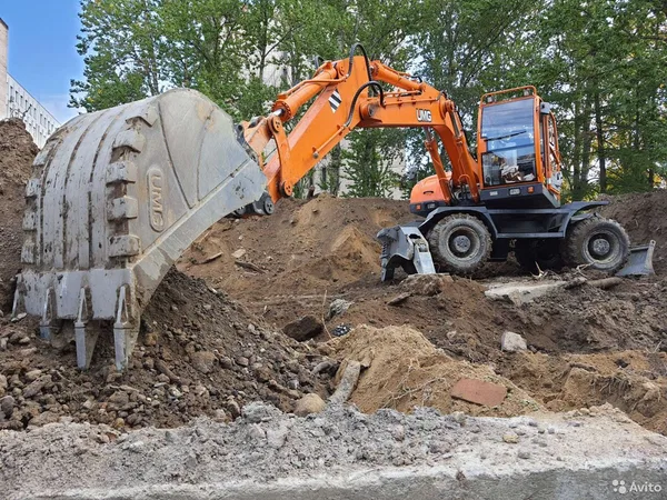 Аренда Колёсного Полноповоротного Экскаватора