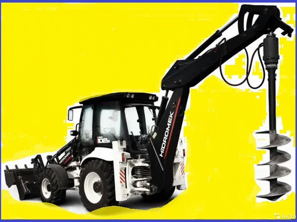Аренда, услуги ямобура на базе экскаватора JCB