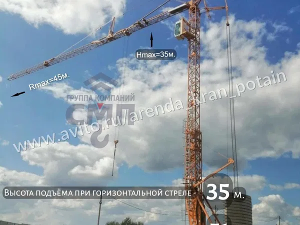 Аренда быстромонтируемого крана Potain IGO T85 6т
