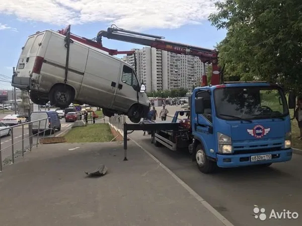 Эвакуатор ISUZU NPR75 с КМУ