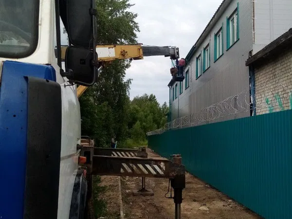 Вышка, автокран вышка, автокран с монтажной корзин