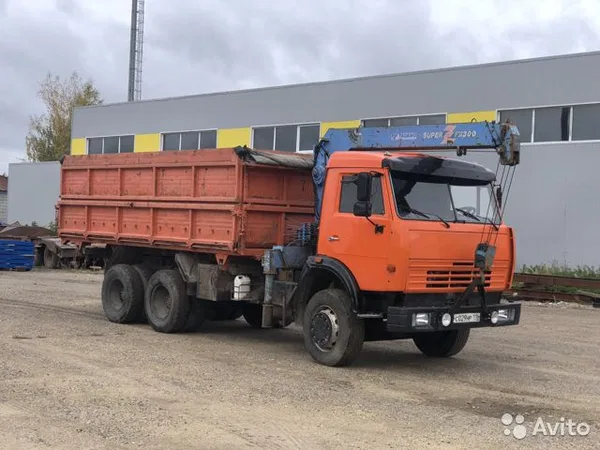 Зерновоз КамАЗ 45143 с КМУ