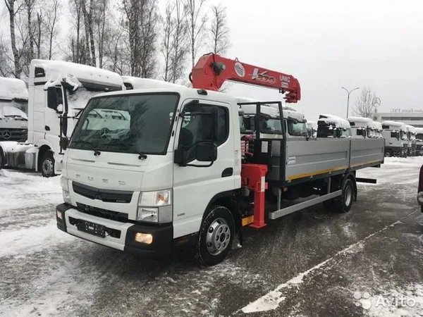 Бортовой грузовик с КМУ Fuso Canter с КМУ Unic