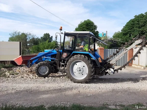 Услуги бары Траншеекопателя грунтореза мтз 82