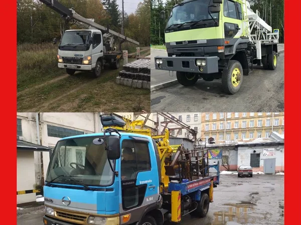 Ямобур, бурение, установка столбов, винтовые сваи