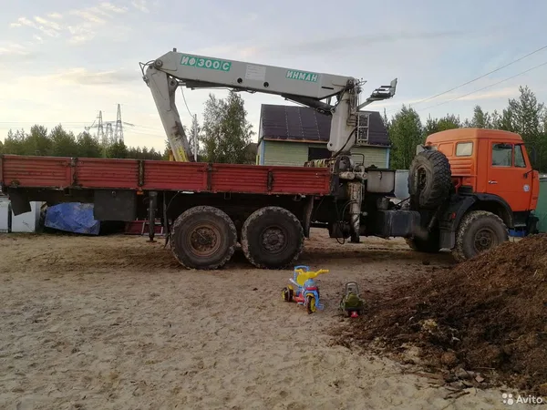 Услуги Камаз кму Манипулятор 9т. вездеход