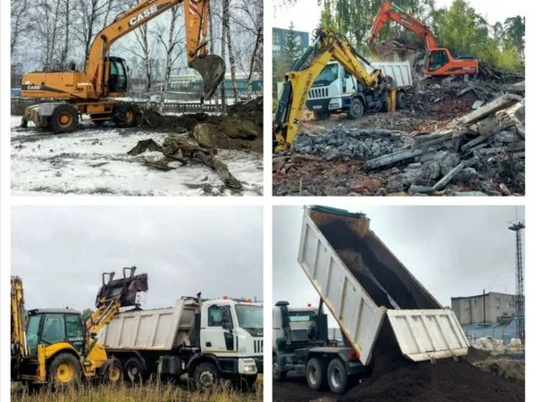 Экскаватор самосвал трактор гидромолот песок грунт