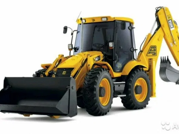 Экскаватор-погрузчик JCB 3CX, самосвал ЗИЛ, Камаз
