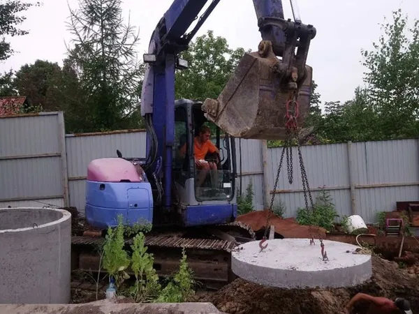 Услуги экскаватора, погрузчика, самосвалов