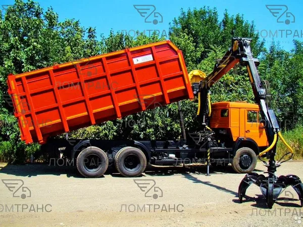 Аренда ломовоза с манипулятором.Вывоз металла