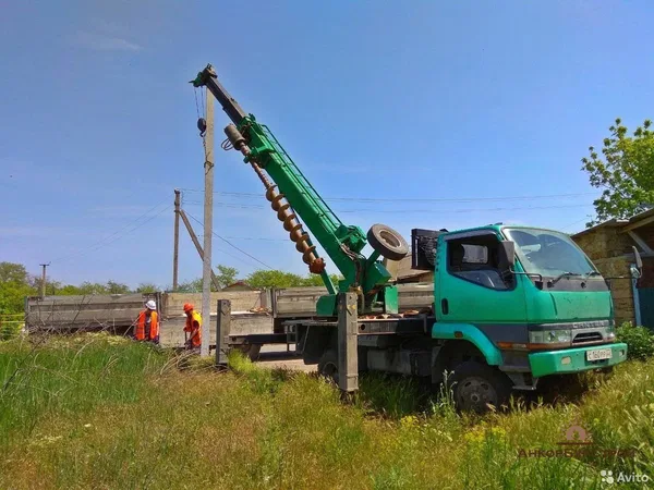 Бурение под сваи Установка опор лэп