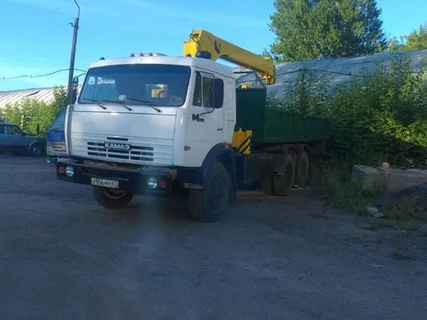 Услуги кранов-манипулятора на базе "камаз" "VolVo"