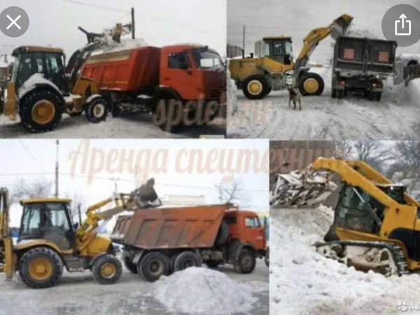 Вывоз снега погрузчики