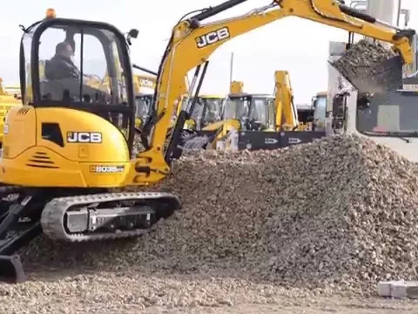 Аренда мини-экскаватора JCB гидромолот, бур