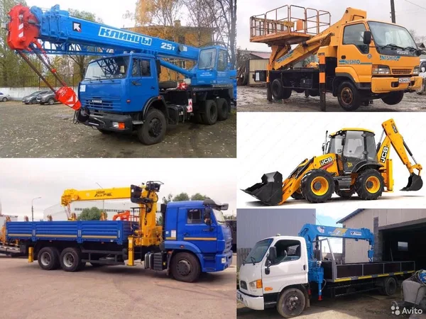 Манипуляторы Автовышки Экскаватор Кран
