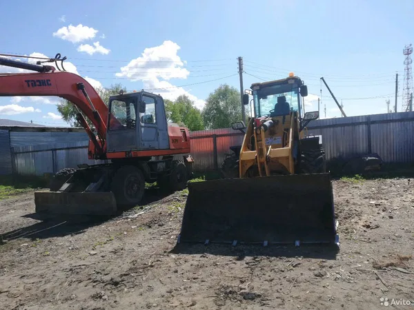 Услуги экскаватора, фронтального погрузчика