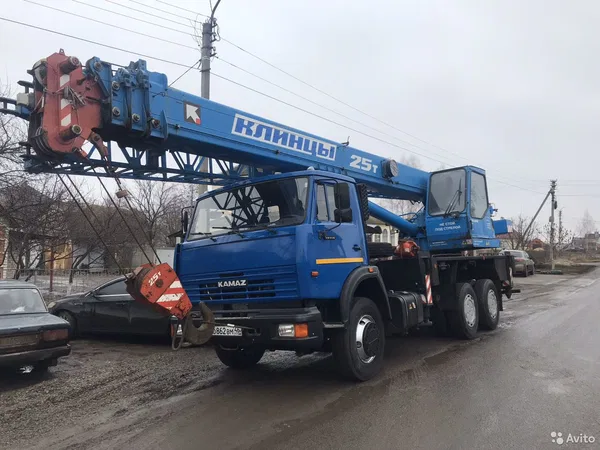 Автокран Камаз Клинцы 25тонн-28 метров+гусек 9метр