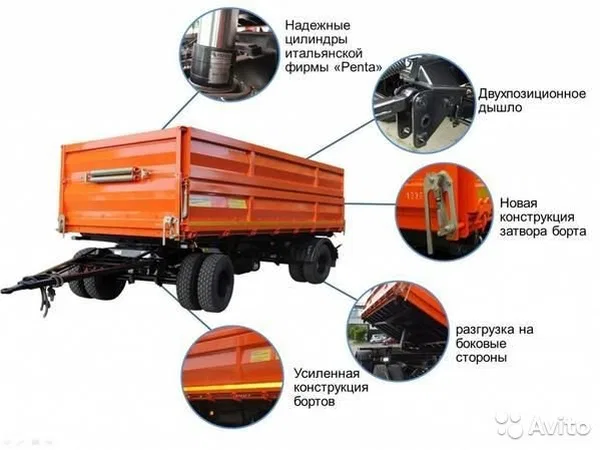 Прицеп-зерновоз СЗАП 8551-02