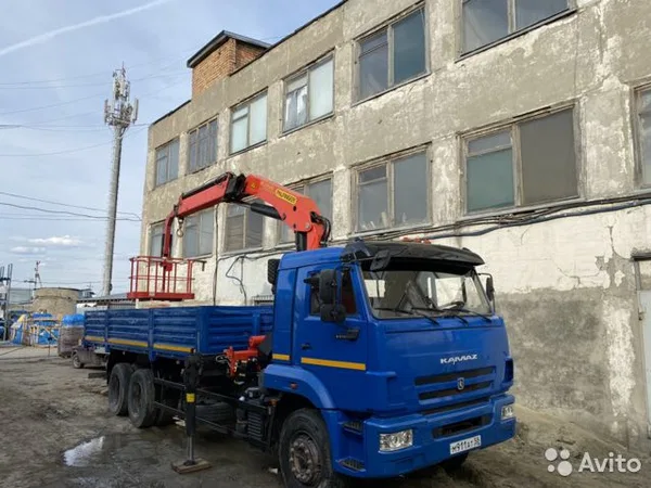 Бортовой грузовик с КМУ КамАЗ 65117 с КМУ Palfinger