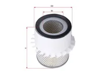 Фильтр воздушный MITSUBISHI PAJERO SP FA523S (JAPAN PARTS) ан. AS 1073