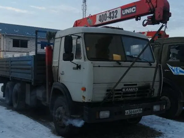 Бортовой грузовик с КМУ КамАЗ с КМУ Unic