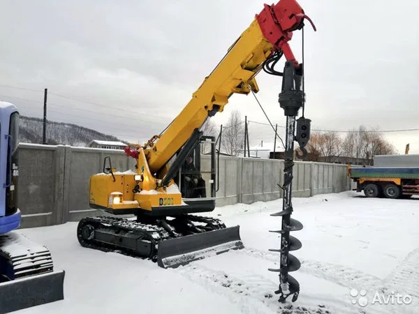 Бурильно-крановая машина Aichi D501 на базе экскаватора Hitachi EX60G