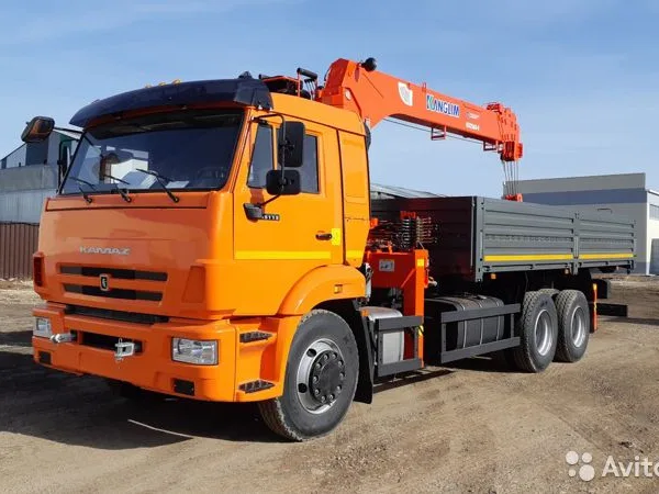 Бортовой грузовик с КМУ КамАЗ 65115 с КМУ Kanglim KS1256