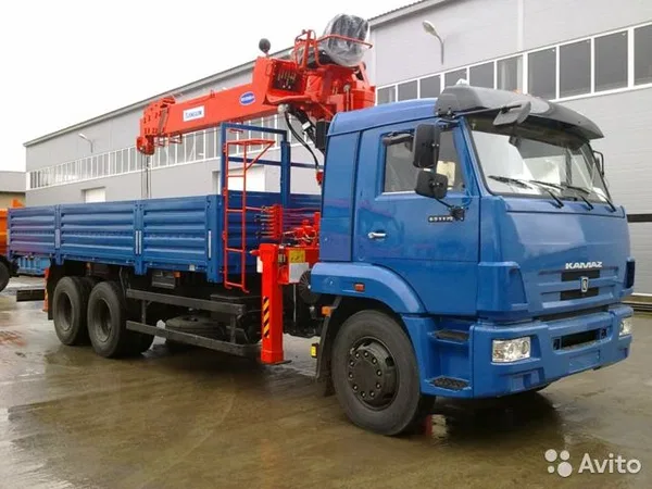 Бортовой грузовик с КМУ КамАЗ 65117