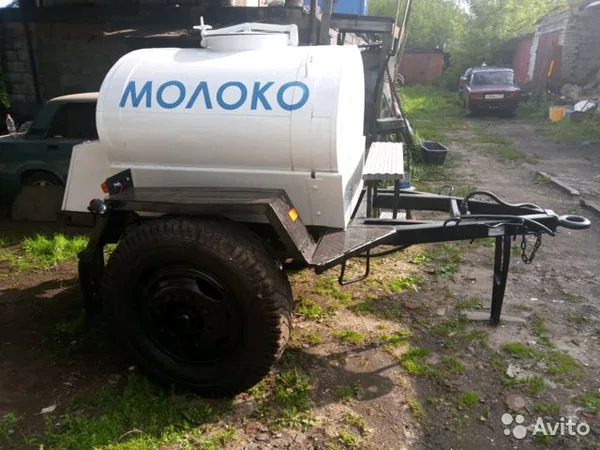 Прицеп-цистерна молоковоз 1000 л нержавейка