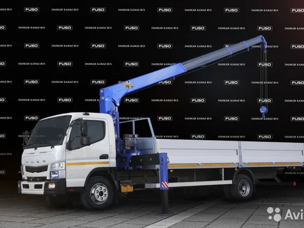 Бортовой грузовик с КМУ Fuso Canter TF
