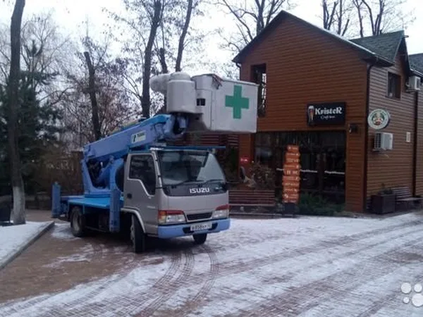 Автовышка ISUZU Elf с АГП Tadano AT-145TE