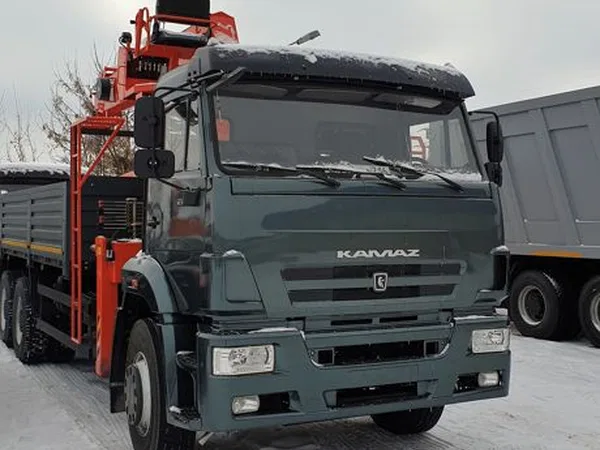 Бортовой грузовик с КМУ КамАЗ 6520