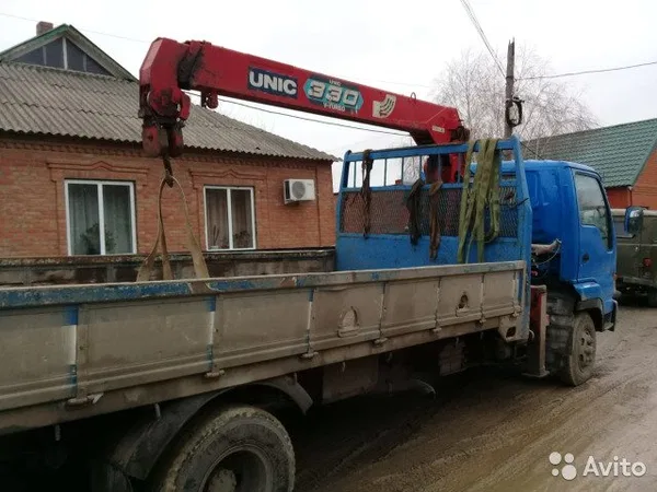 Бортовой грузовик с КМУ ISUZU Forward