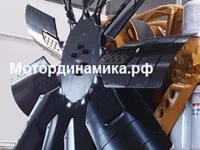Крыльчатка вентилятора для двигателя Cummins QSK-60 автомобиля БелАЗ, металлическая 11-лопастная, диаметр 1727 мм, арт. 413825