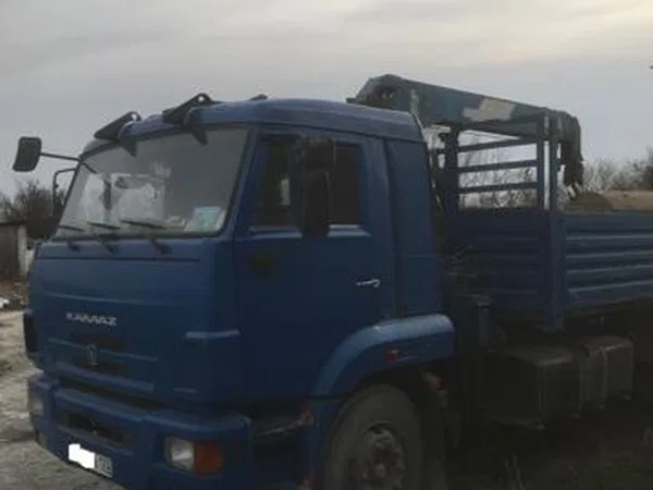 Бортовой грузовик с КМУ КамАЗ 65117-N3