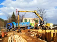 Колёсный грейфер экскаватор Liebherr A 922 (с грейферным ковшом) б/у