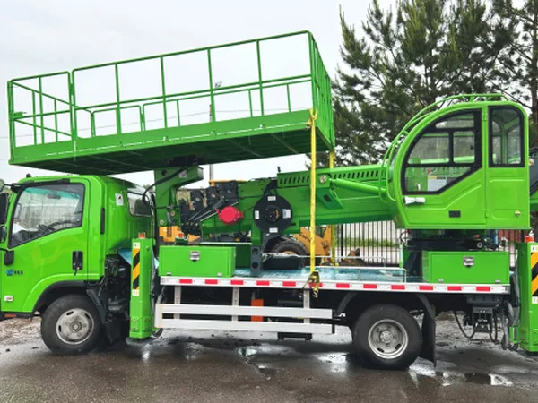 Автовышка на шасси ISUZU 4Х2 дв 96 kw высота подъёма 21м люлька 2х4м гп 1 тонна