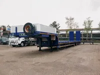 Полуприцеп трал LUXUDA LZC9404TDP 4 оси, пневмоподвеска, ленивая передняя ось, 42,3 тонны, 16.5*2.55 с уширителями до 3м, гидравлические сходни