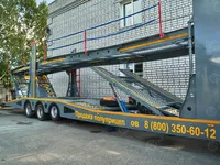 Полуприцеп автовоз на 9 автомобилей LUXUDA LZC9407BG 3 оси SAF (пневмоподвеска, ленивая передняя ось)