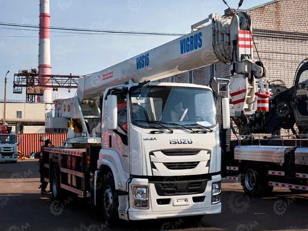 Автокран на шасси ISUZU 4x2 151кВт VIGRUS VGS16 гп 16т 5 секций 36,6м