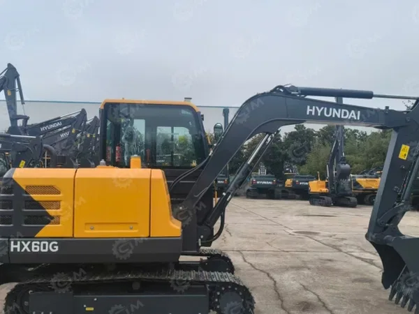 Экскаватор гусеничный HYUNDAI HX60G ковш 0,25м3, общая масса 5,8т, дв Yanmar