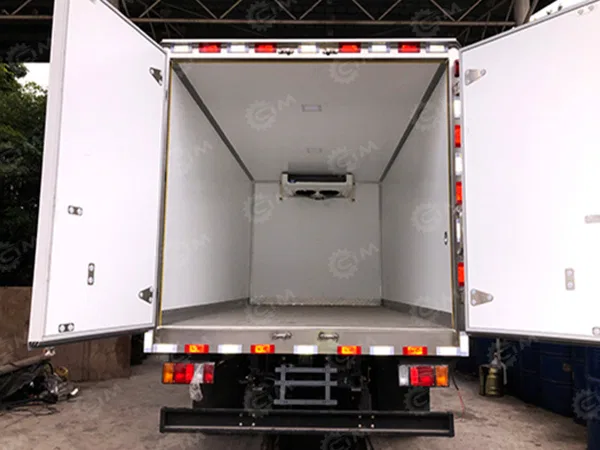 Фургон рефрижератор на шасси ISUZU 4х2 электрический дв 110kw гп 1,5т (фургон 4095х2100х2100, холодильная установка Carrier Citimax D5)